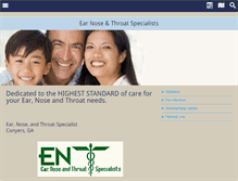 Tablet Screenshot of entspecialists.net